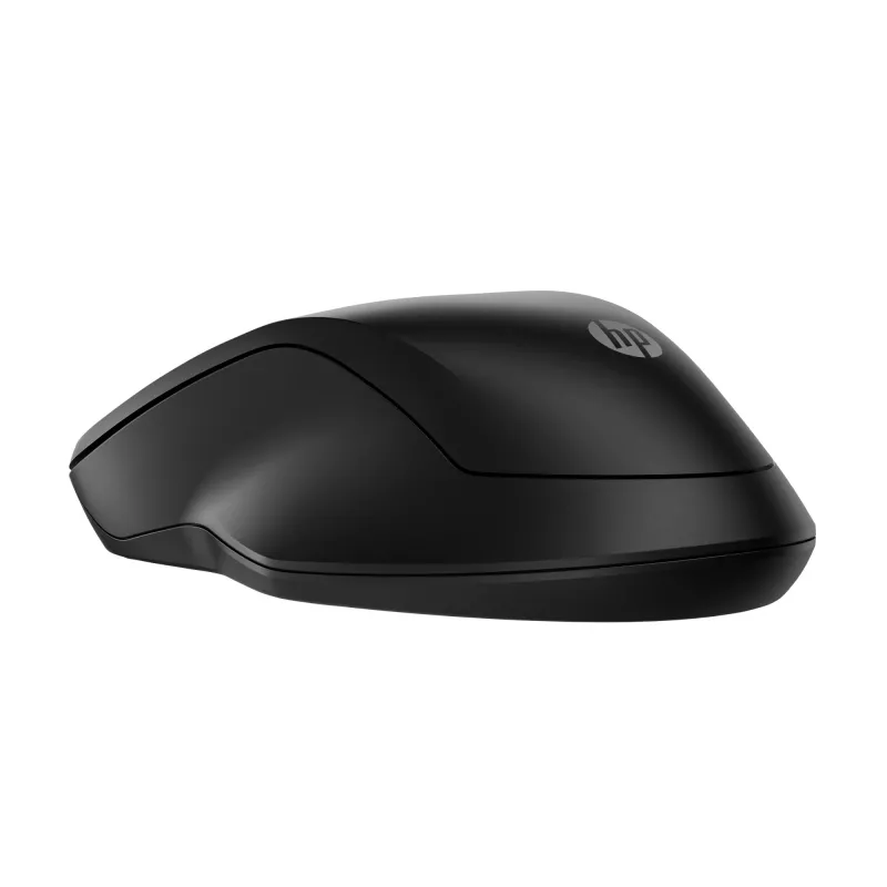 HP 255 Dual Wireless Mouse, Ambidextrous, Optical, RF Wireless + Bluetooth, 1600 DPI, Black
