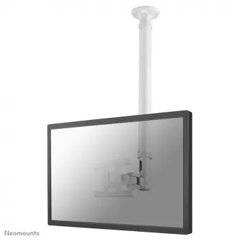 Neomounts FPMA-C100WHITE Monitor/TV mount ceiling 10-30 inch - h 79-129 cm