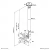 Neomounts FPMA-C100WHITE Monitor/TV mount ceiling 10-30 inch - h 79-129 cm
