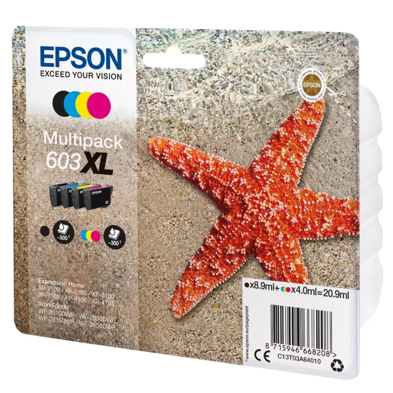 Epson C13T03A64020 ink cartridge 1 pc(s) Original High (XL) Yield Black, Cyan, Magenta, Yellow