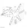 Neomounts FL40-450BL14 TV pole mount 32-55 inch - diam. 28-50 mm - full motion