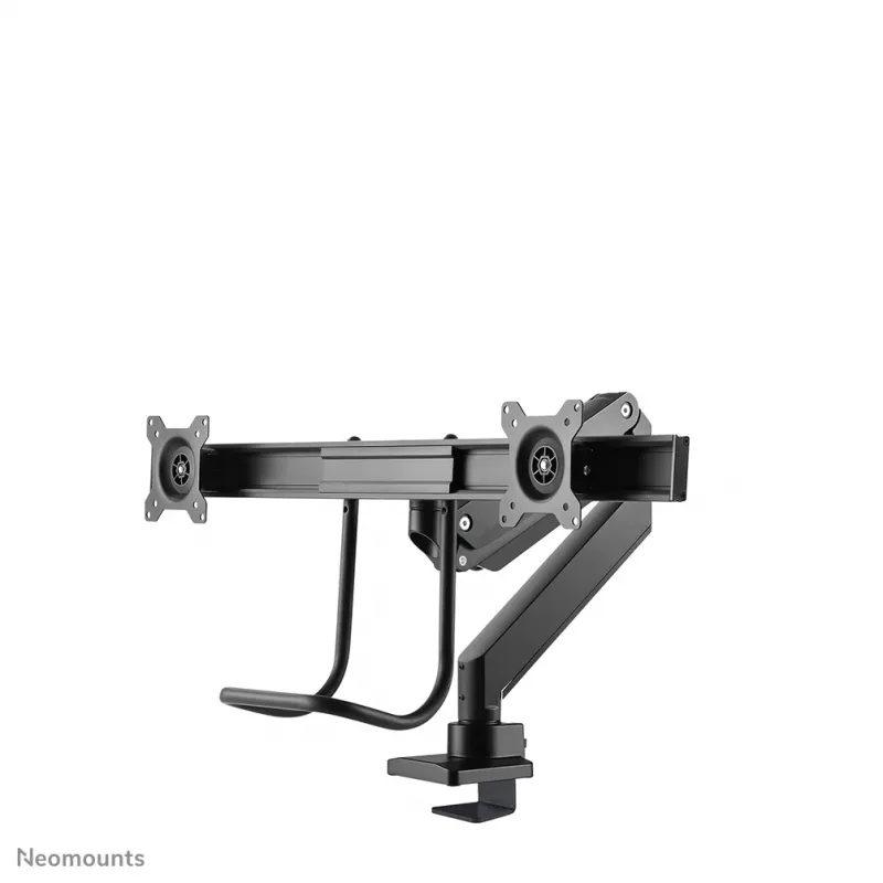 Neomounts NM-D775DXBLACK Monitor arm 10-32 inch - gas spring - Topfix - 180°-stop