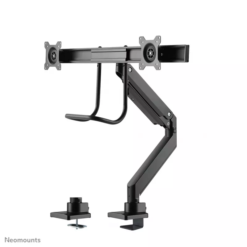 Neomounts NM-D775DXBLACK Monitor arm 10-32 inch - gas spring - Topfix - 180°-stop