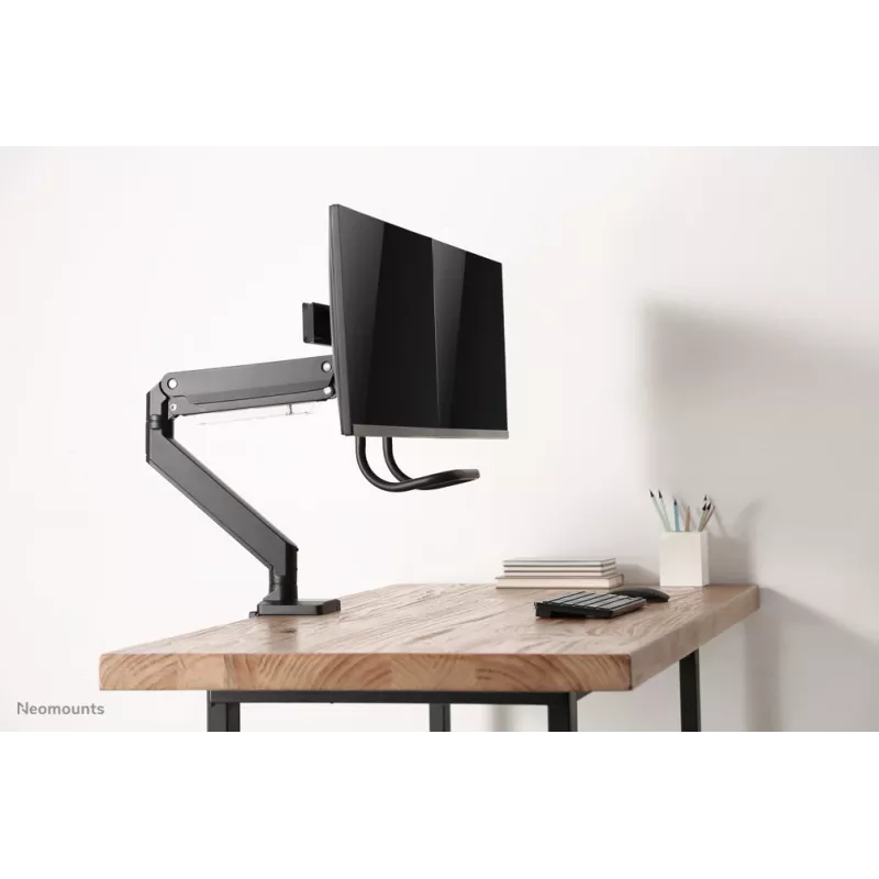 Neomounts NM-D775DXBLACK Monitor arm 10-32 inch - gas spring - Topfix - 180°-stop
