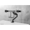 Neomounts NM-D775DXBLACK Monitor arm 10-32 inch - gas spring - Topfix - 180°-stop