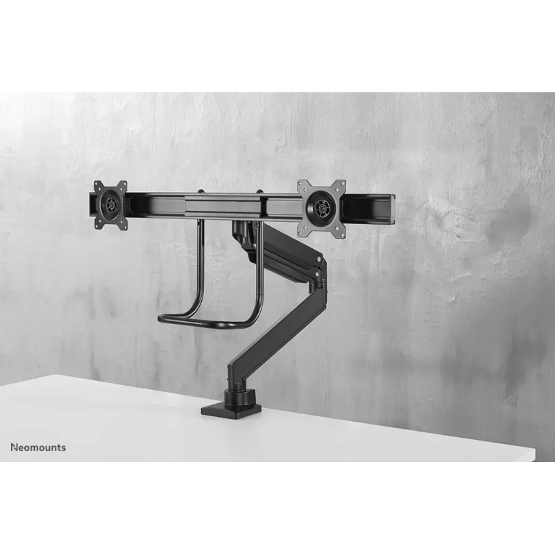 Neomounts NM-D775DXBLACK Monitor arm 10-32 inch - gas spring - Topfix - 180°-stop