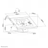 Neomounts DS15-630WH1 Tablet stand desk and wall 9.7-11 inch - lockable