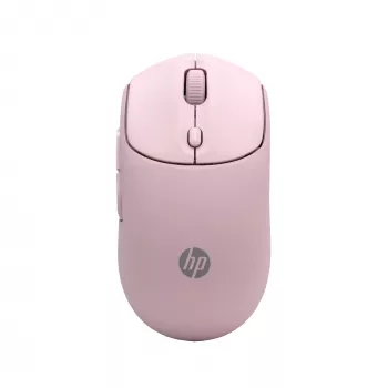 HP 400 Quiet Pink Wireless Mouse, Ambidextrous, RF Wireless + Bluetooth, 6000 DPI, Pink
