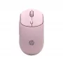 HP 400 Quiet Pink Wireless Mouse, Ambidextrous, RF Wireless + Bluetooth, 6000 DPI, Pink