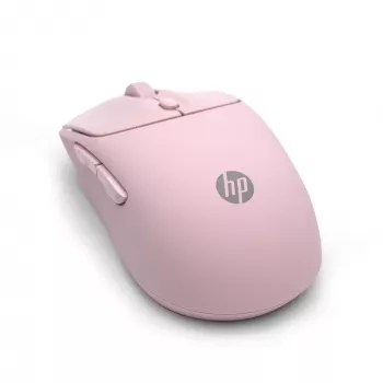 HP 400 Quiet Pink Wireless Mouse, Ambidextrous, RF Wireless + Bluetooth, 6000 DPI, Pink