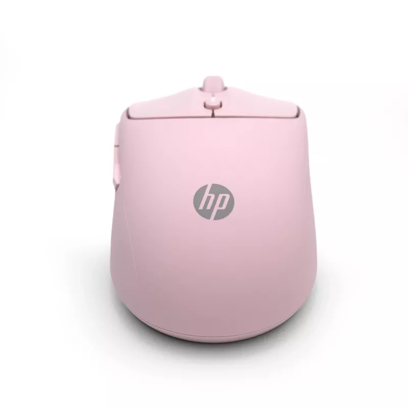 HP 400 Quiet Pink Wireless Mouse, Ambidextrous, RF Wireless + Bluetooth, 6000 DPI, Pink