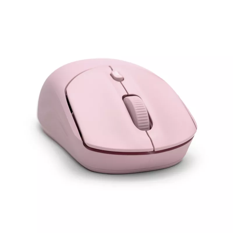 HP 400 Quiet Pink Wireless Mouse, Ambidextrous, RF Wireless + Bluetooth, 6000 DPI, Pink
