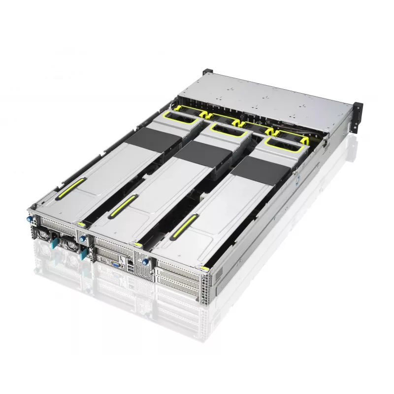 ASUS RS720A-E11-RS24U 2U Rack Barebone Server, Silver