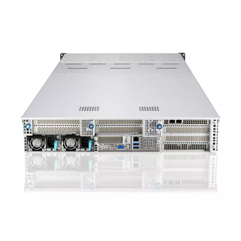 ASUS RS720A-E11-RS24U 2U Rack Barebone Server, Silver