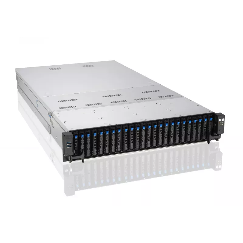ASUS RS720A-E11-RS24U 2U Rack Barebone Server, Silver