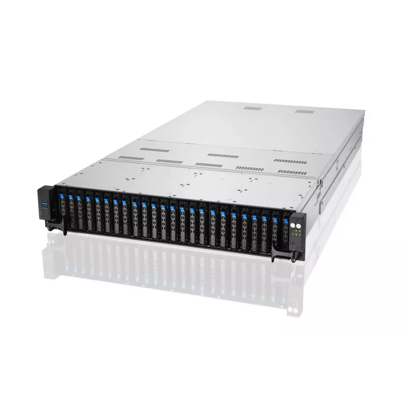 ASUS RS720A-E11-RS24U 2U Rack Barebone Server, Silver