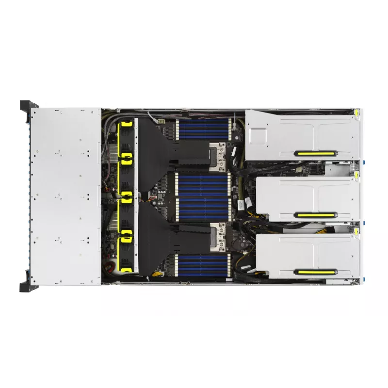 ASUS RS720A-E11-RS24U 2U Rack Barebone Server, Silver