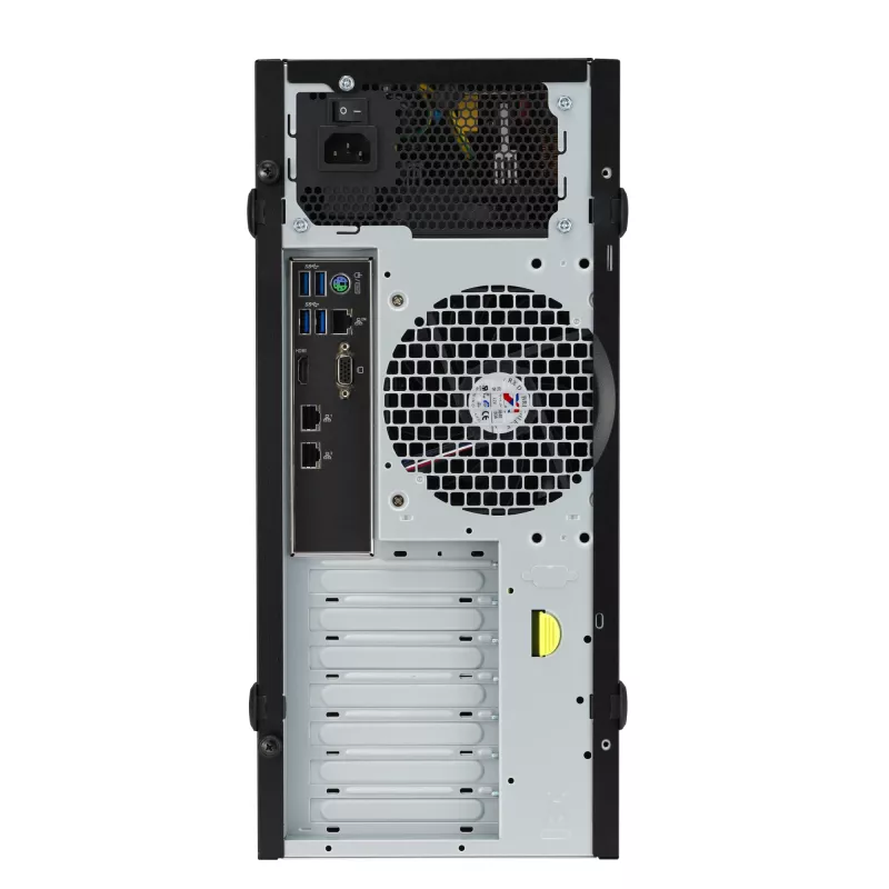 Tower computer case ASUS TS100-E11-PI4 Black with Intel C256 chipset, LGA1200 support, 300W PSU