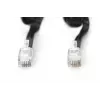 DIGITUS UAE connection cable, RJ10 2.00m, CU, 4x7x0,12mm, unshielded, M/M, Flat cable, helic, black