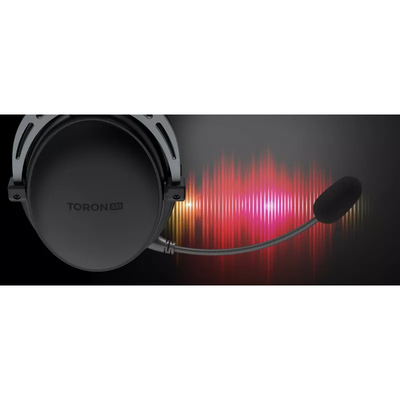 Wired binaural gaming headset Genesis Toron 531 — circumaural, 32 Ω, 20–20000 Hz, 1 m cable