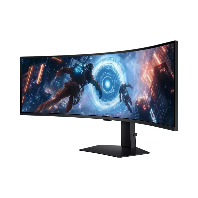 49 inch Samsung G91F Dual QHD LCD Monitor 5120×1440 32:9 VA Curved 1 ms 144 Hz USB 3.2 Gen1 VESA Height Adjustable