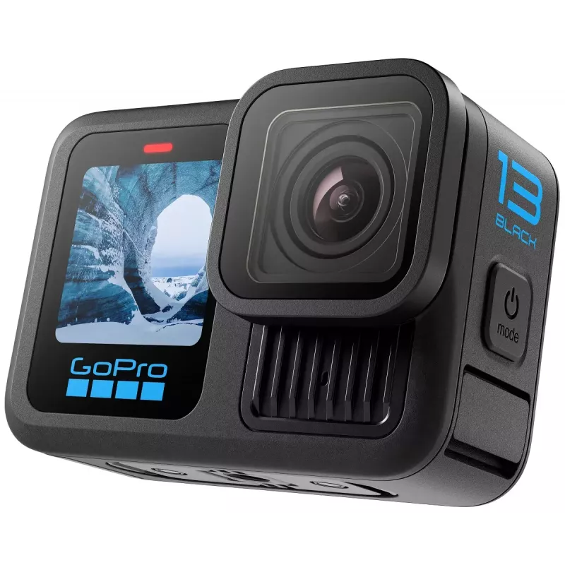 Action camera GoPro HERO13 Black Bundle — 5.3K Ultra HD, 27.6 MP CMOS, 240 fps, 2.27 inch LCD, 2x digital zoom, stereo WAV audio