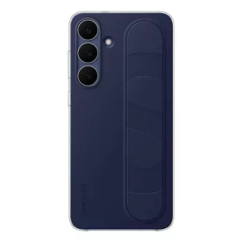 Standing Grip Case Samsung for Galaxy S25 FE — Cover, navy, for 17 cm (6.7 inch) screen, desktop stand