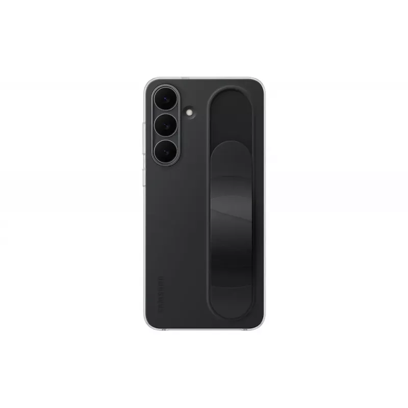 Protective Standing Grip Case Samsung for Galaxy S25 FE, Black, Desktop Stand