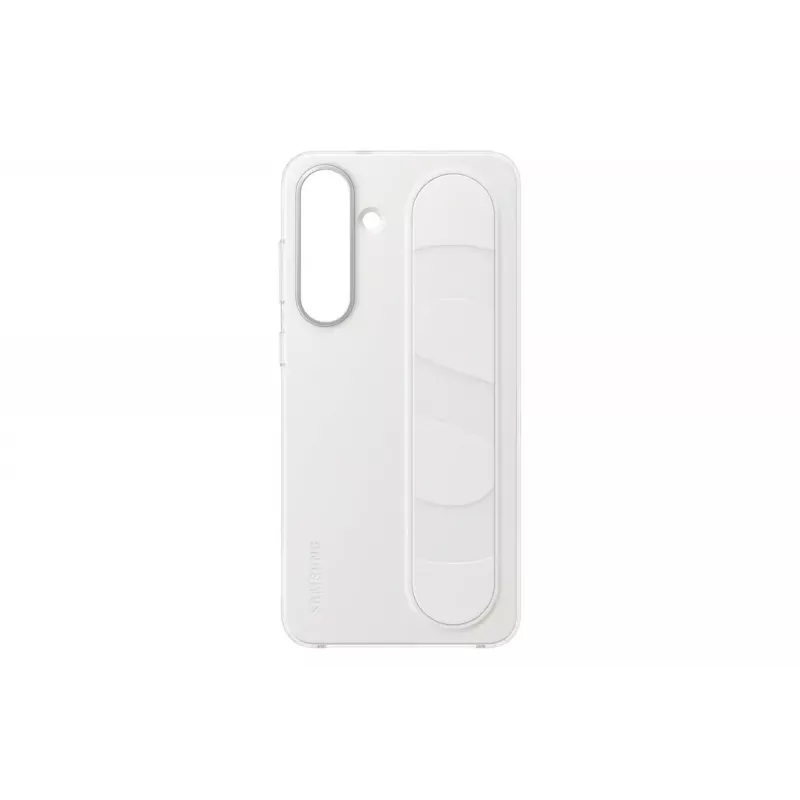 Standing Grip Case Samsung for Galaxy S25 FE — White, desktop stand