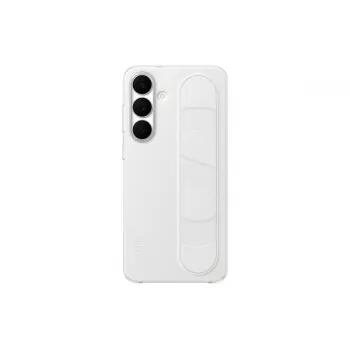 Standing Grip Case Samsung for Galaxy S25 FE — White, desktop stand