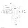 Neomounts FL40-430BL11 TV pole mount 17-32 inch - diam. 28-60 mm