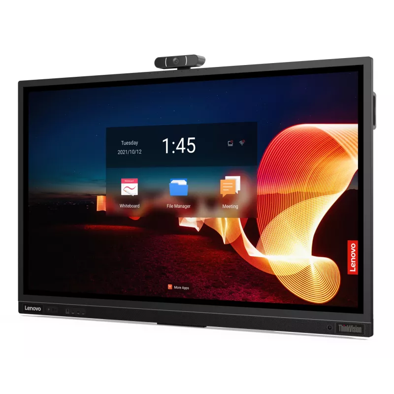 Lenovo ThinkVision T65 computer monitor 165.1 cm (65 inch) 3840 x 2160 pixels 4K Ultra HD LED Touchscreen Black