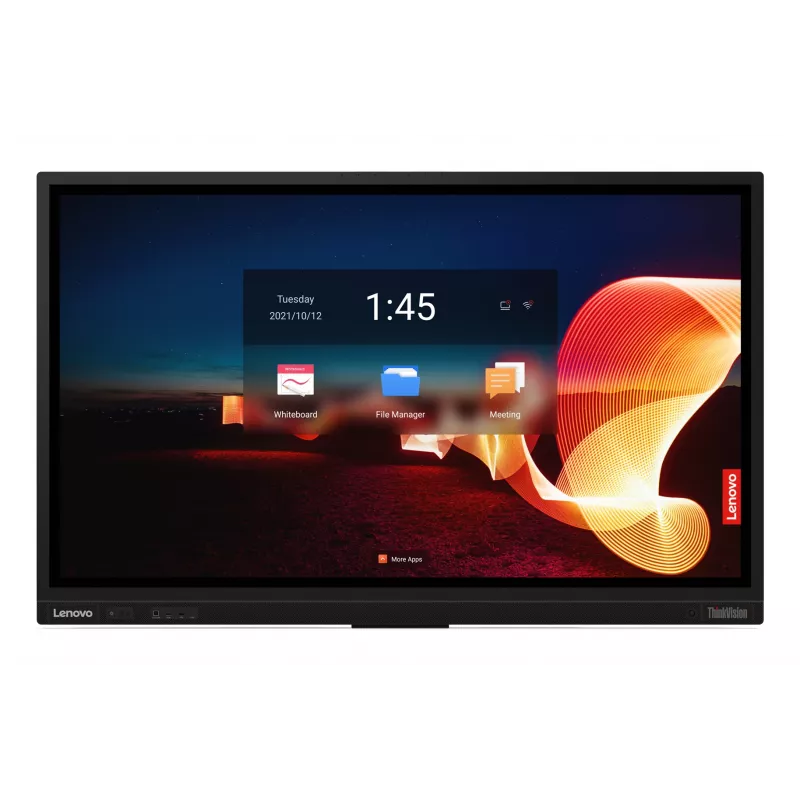 Lenovo ThinkVision T65 computer monitor 165.1 cm (65 inch) 3840 x 2160 pixels 4K Ultra HD LED Touchscreen Black