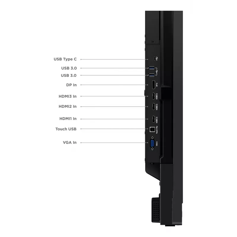 Lenovo ThinkVision T65 computer monitor 165.1 cm (65 inch) 3840 x 2160 pixels 4K Ultra HD LED Touchscreen Black