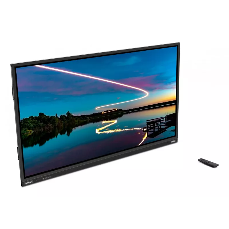 Lenovo ThinkVision T86 computer monitor 2.18 m (86 inch) 3840 x 2160 pixels 4K Ultra HD LED Touchscreen Black