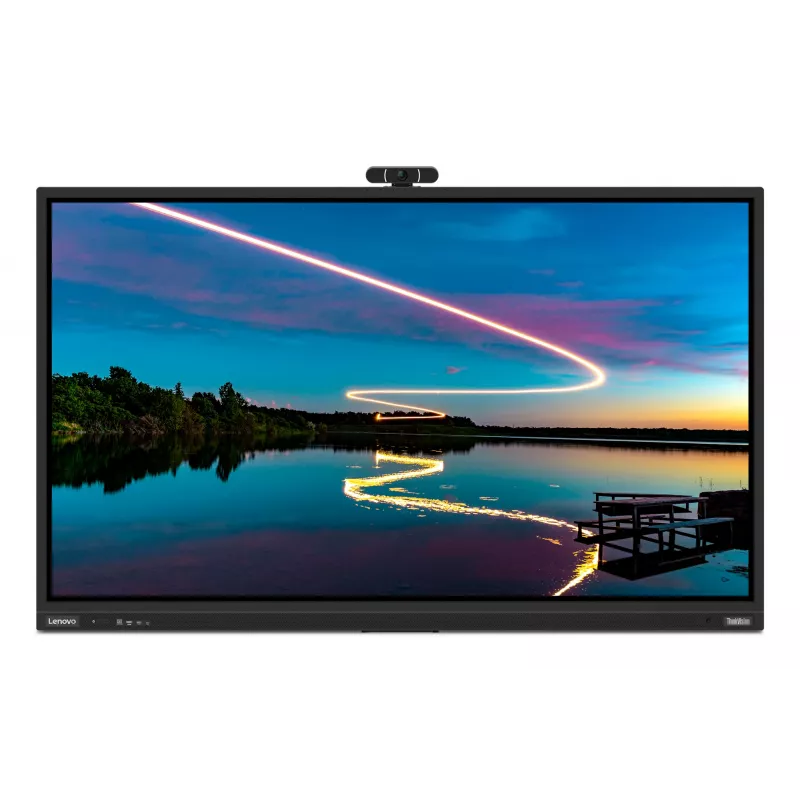 Lenovo ThinkVision T86 computer monitor 2.18 m (86 inch) 3840 x 2160 pixels 4K Ultra HD LED Touchscreen Black
