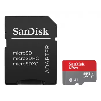 WESTERN DIGITAL SanDisk Ultra micro SDXC 128GB plus SD Adapter 140MB/s A1 Class 10 UHS-I - 2pk