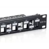 Equip 24-Port Keystone Cat.6A Shielded Patch Panel, Black