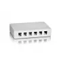 12-Port Keystone Jack Surface Mount Box Equip 125460