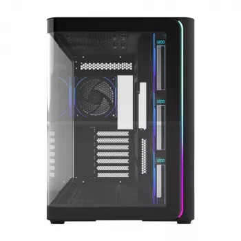 FSP M580-BP Plus Case Midi Tower mITX, mATX Black ARGB, Midi Tower, PC, Black, ATX, micro ATX, Mini-ITX, Glass, SPCC, 16 cm