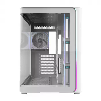 FSP M580-WP Plus Case Midi Tower mITX, mATX White ARGB, Midi Tower, PC, White, ATX, micro ATX, Mini-ITX, Glass, SPCC, 16 cm