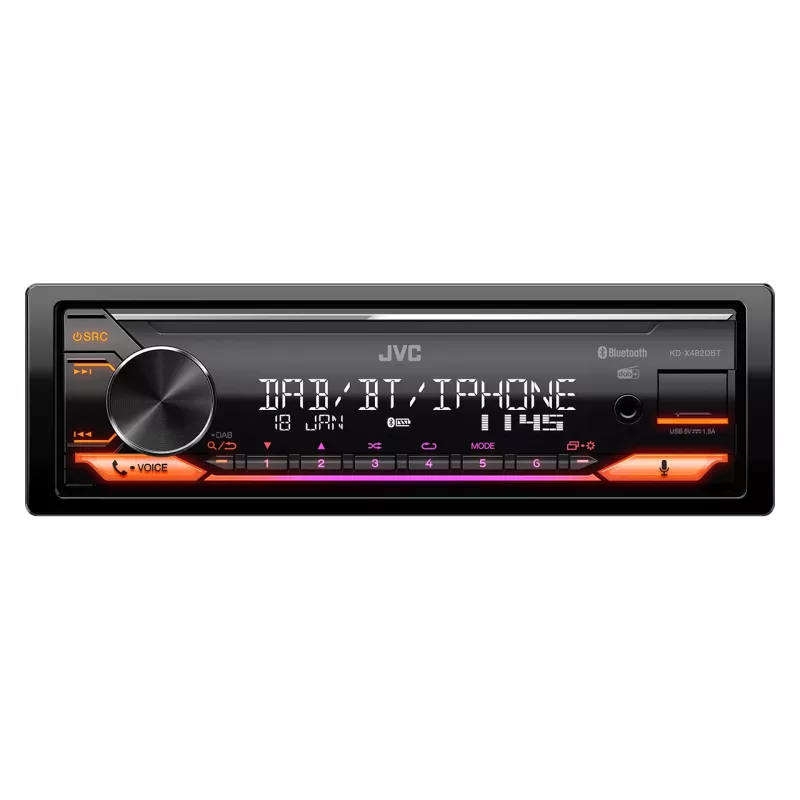 JVC KD-X482DBT Black 200 W Bluetooth