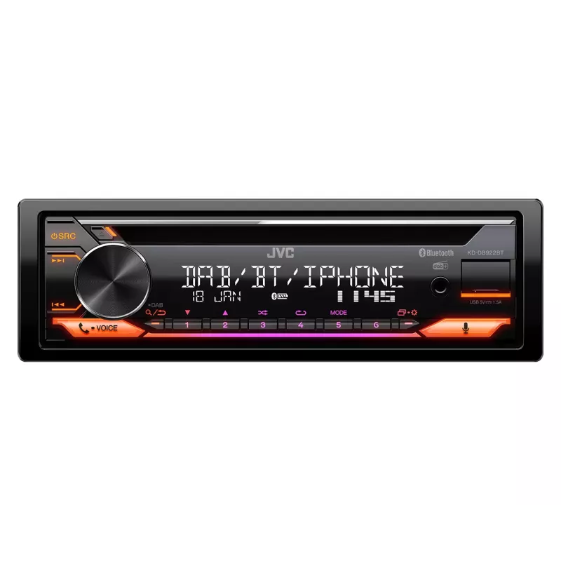 JVC KD-DB922BT Black 200 W Bluetooth