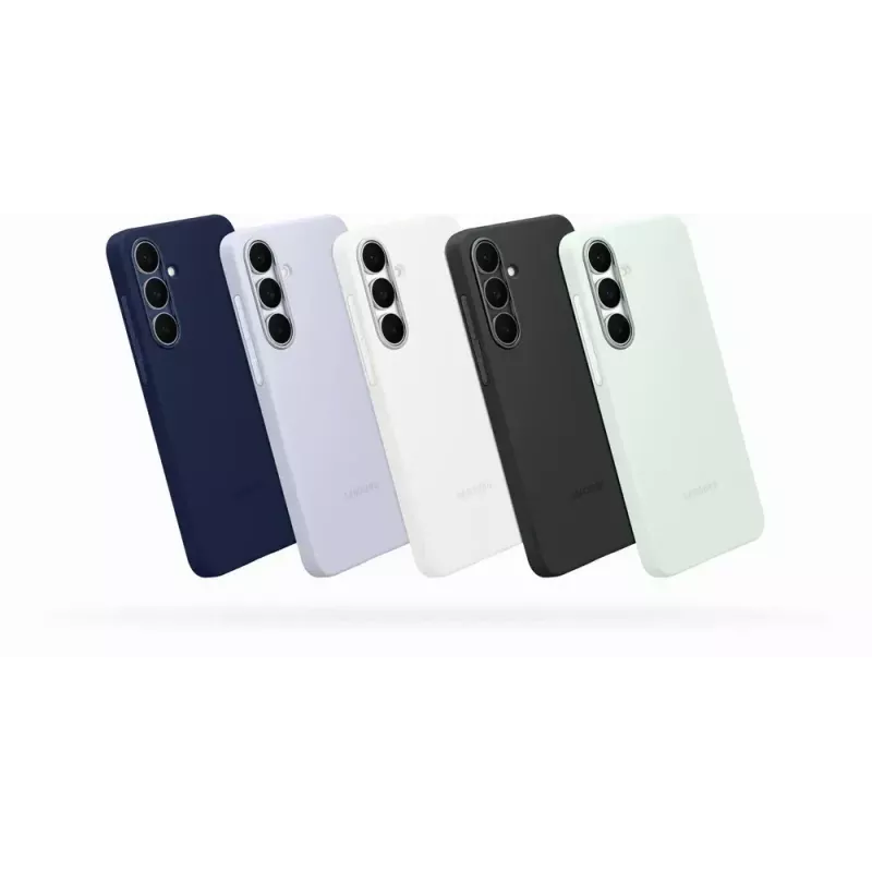Silicone Case cover for Samsung Galaxy S25 FE — Light Blue, for 6.7 inch screen, microfiber inner