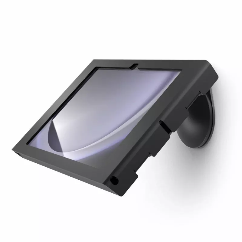 MACLOCKS Bundle / VESA Fixed 45 Degree Core Counter Stand or Wall Mount + Apex Enclosure Wall Mount for Surface GO (1-4) - Black