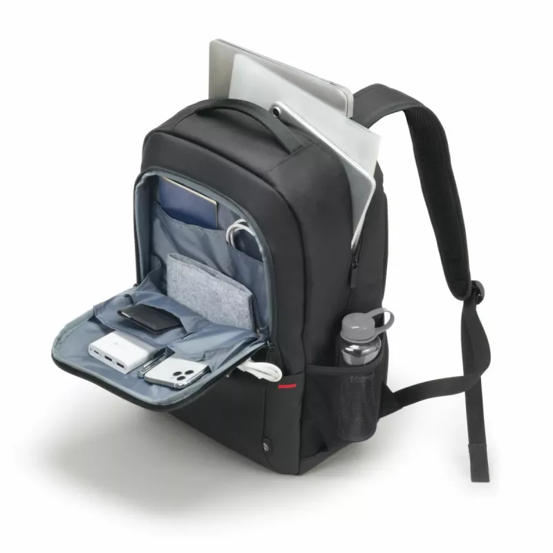 DICOTA Eco Backpack Plus Base - 13-15.6in Notebook Case - Black / 300d Rpet Polyester