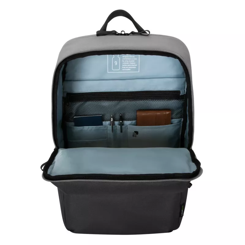 Backpack Targus Sagano 39.6 cm 15.6 inch Black Grey 2 front pockets