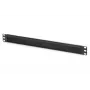 DIGITUS 1U cable brush management panel 44x483x11 mm, brush size 27x423 mm, color black (RAL 9005)