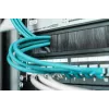 DIGITUS 1U cable brush management panel 44x483x11 mm, brush size 27x423 mm, color black (RAL 9005)
