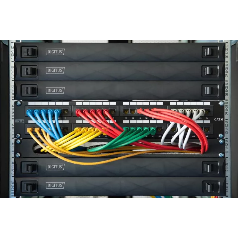 DIGITUS 1U blank panel, snap-in, material ABS color black